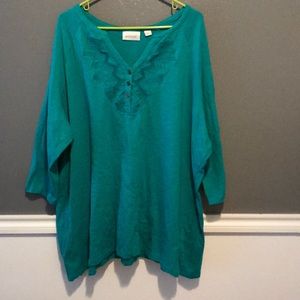 Avenue 3/4 sleeve tee jade sz 30/32